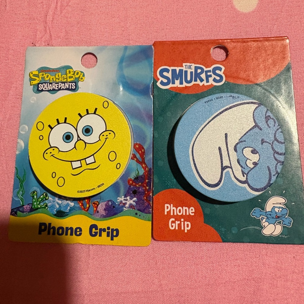 SpongeBob Yellow Pop-Out Phone Grip by